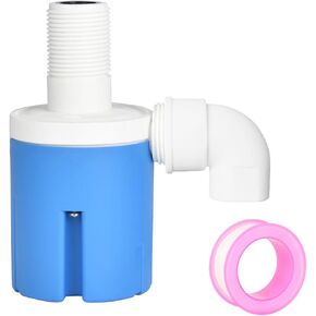 Float Valve 1/2" Side Inlet Male Automatic Water Level Control Valve for Water Tank, Water Tower, Swimming Pools, Livestock Water Trough, Aquaculture, Aquariums.