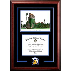 Campus Images CA929SG San Jose State University Spirit Graduate Diploma Frame, 8.5" x 11"