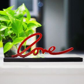 Heart decor love sign romantic love decorations family love decoration love modern art sculpture personalized love home decoration, creative wedding home desktop decoration
