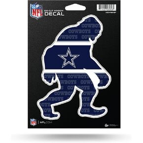 Rico Industries NFL Football Dallas Cowboys Big Foot 5" x 7" Vinyl Die-Cut Decal - Car/Truck/Home Accessory