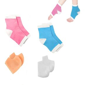 Heel Protectors Silicone Heel Protector- Moisturining Heel Socks 2 Pairs Heel Cups| Heel Cushions for Heel Pain Relief Heal Dry Cracked Heels Achilles Tendinitis Heel Pain
