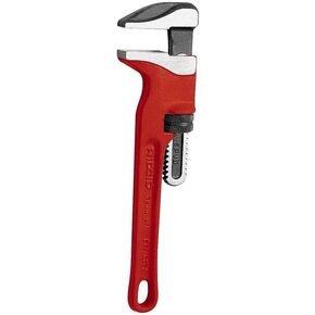 RIDGID 31400 Adjustable 12" Spud Wrench Plumbing Pipe Tool with Smooth, Narrow Jaws, 3/8" to 2-5/8" Pipe Capacity
