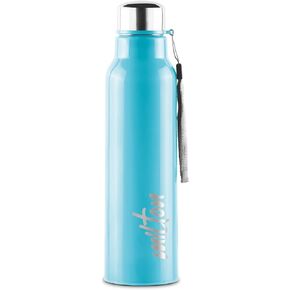 Milton Steel Fit 900 Insulated Inner Stainless Steel Water Bottle, 1 Piece, 630 ml, Light Blue | Easy Grip | Leak Proof | Hot or Cold | School | Office | Gym | Hiking | Treking | Travel Bottle