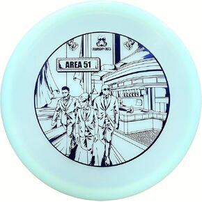 Area 51 | Low Profile Disc Golf Approach Putter | Durable Sparkling Clandestine Plastic