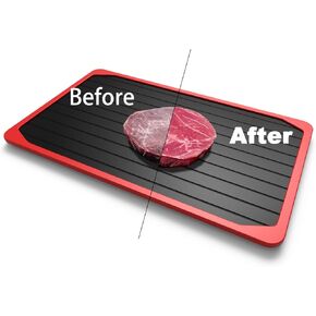 Defrosting Plate, Thawing Tray for Frozen Meat Large, Miracle Thaw Defrosting Tray Original, Thawing Plate for Frozen Meat, rapid thaw defrosting mat Thawing Mat