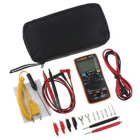 Autoranging Multimeter Kit, AN8009 Digital Multimeter Tester with Leads Test Probe AC/DC Voltage Electronic Meter