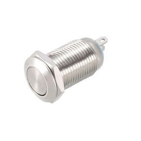 uxcell Momentary Metal Push Button Switch 10mm Mounting Dia 1NO 1NC COM DC 30V 0.1A