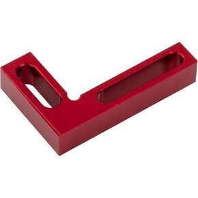 90 Degree Mini Positioning Square, Premium Precision Woodworking Carpenter Corner Tool Right Angle Clamp, for Checking Edge of Carpenter Cutting Tool for Square (Red)