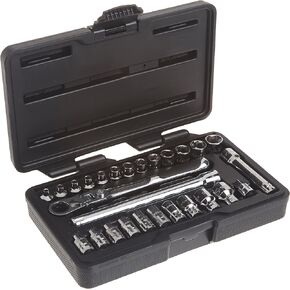 GEARWRENCH 46 Pc. 1/4" & 3/8" Drive 6 Pt. Pass-Thru Mechanics Tool Set, SAE/Metric - 8946