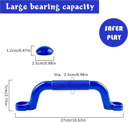 KINSPORY 10.6'' Climbing Handles, 4pc Playground Safety Handles Set, Kids Hand Grips for Swing Set, Climbing Frame, Play House, Climbing Frame in Saudi Arabia
