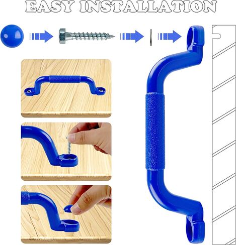 KINSPORY 10.6'' Climbing Handles, 4pc Playground Safety Handles Set, Kids Hand Grips for Swing Set, Climbing Frame, Play House, Climbing Frame in Saudi Arabia