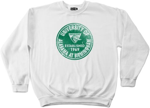 NCAA Alabama Birmingham Blazers 50/50 Blended 8-Ounce Vintage Circle Crewneck Sweatshirt in Saudi Arabia