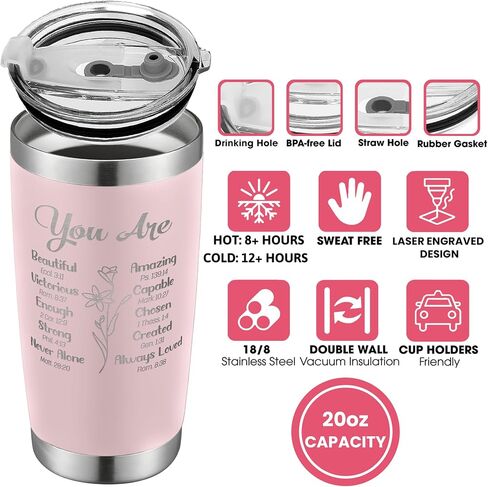 Christian Gifts for Women - Religious Gifts for Women, Inspirational Gifts - Birthday Gifts for Women - Gifts for Women, Ladies Gifts - Spiritual Gifts for Women - Jesus Gifts - 16 Oz Can Glass in Saudi Arabia