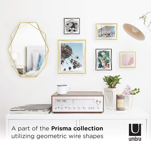 Umbra Prisma 4x4 Picture Frame for Desktop or Wall, Holds One, 4 by 4-Inch, Brass in Saudi Arabia