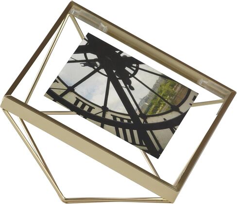 Umbra Prisma 4x4 Picture Frame for Desktop or Wall, Holds One, 4 by 4-Inch, Brass in Saudi Arabia