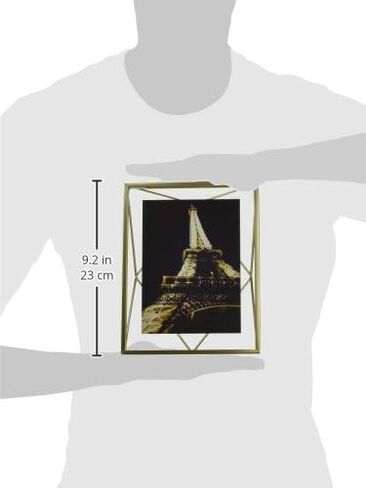 Umbra Prisma 4x4 Picture Frame for Desktop or Wall, Holds One, 4 by 4-Inch, Brass in Saudi Arabia