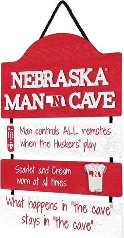 foco NCAA Team Logo Mancave Man Cave Hanging Wall Sign in Saudi Arabia