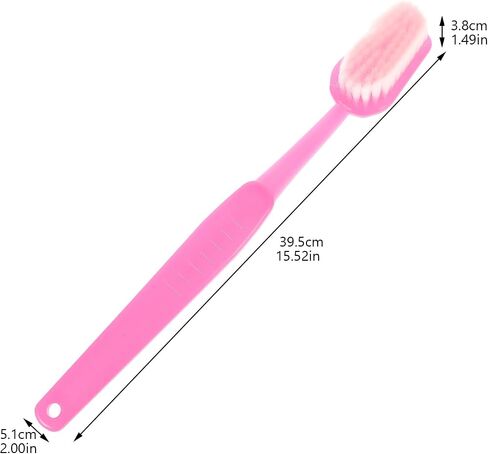 LUOZZY Giant Toothbrush Prop Large Toothbrushes Toy Big Brush Funny Oversized Toothbrush April Fool's Day Party Decoration - Pink in Saudi Arabia