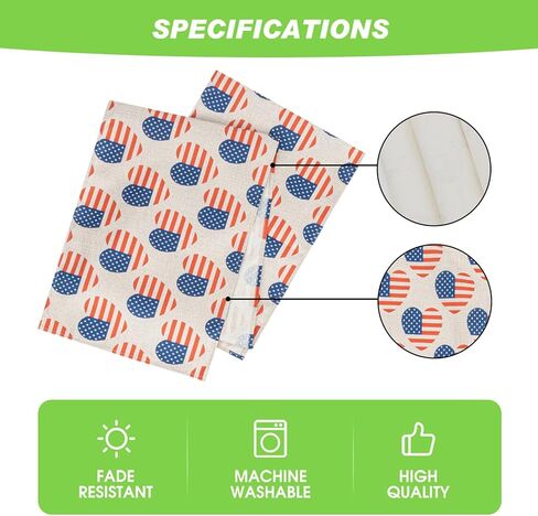 الرابع من يوليو شريط ونجمة العلم الأمريكي الجدول عداء عيد الاستقلال الوطني عطلة المطبخ طاولة الطعام الديكور لديكور المنزل الطرف (13x72 بوصة) in Kuwait