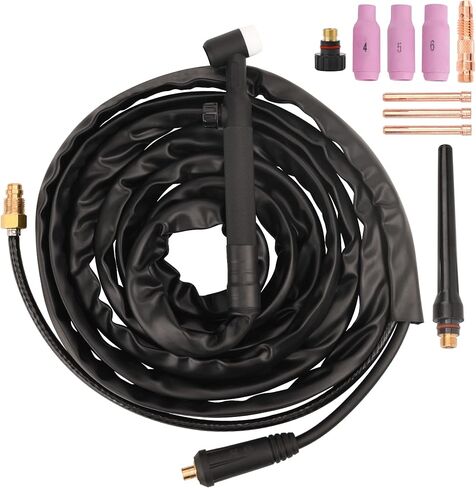 رفع Tig الشعلة 150A TIG17V شعلة لحام الأرجون المبردة بالهواء مع كابل 13FT موصل 10-25 مللي متر لشعلة TIG in Kuwait