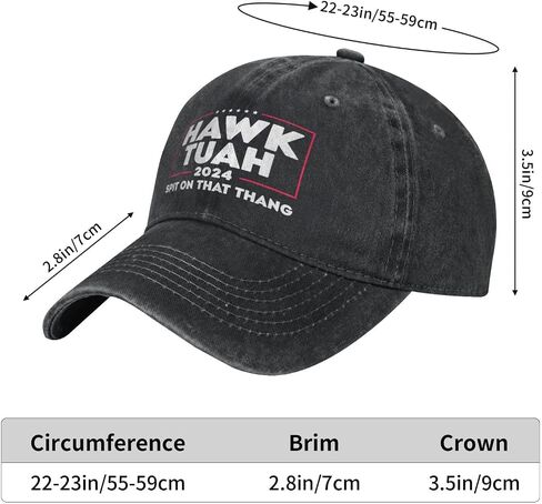 Hawk Tush Spit on That Thing Hat Vintage Washed Caps for Men Women in Saudi Arabia