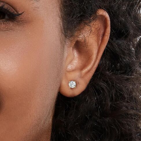 Moissanite Stud Earrings 2.0CT D Color,GRA 925 Sterling Silver Earrings for Men 18K White Gold Plating Earrings for Women,wedding earrings in Kuwait