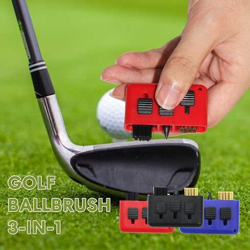 10 Packs Portable Golf Club Cleaning Kit with Golf Groove Sharpening Tool, featuring 3 in 1 Retractable Multiple Use Golf Club Cleaner Tool and Golf Club Brush in Kuwait