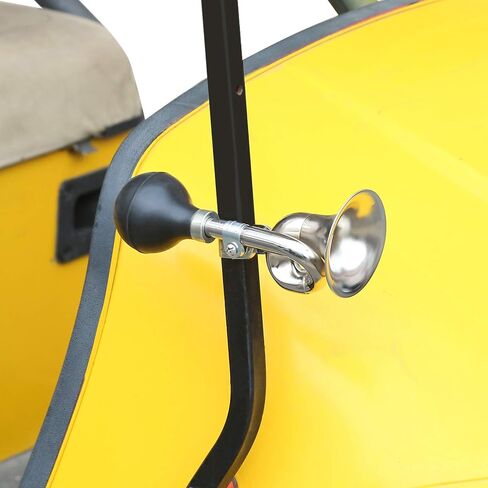 قرن بوق كروم كلاسيكي، قرن هوائي حلزوني لعربة الغولف Yamaha EZGO للنادي، القارب، الدراجة، الدراجات النارية، RV، الشاحنة in Kuwait
