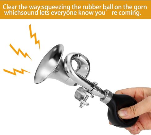 قرن بوق كروم كلاسيكي، قرن هوائي حلزوني لعربة الغولف Yamaha EZGO للنادي، القارب، الدراجة، الدراجات النارية، RV، الشاحنة in Kuwait