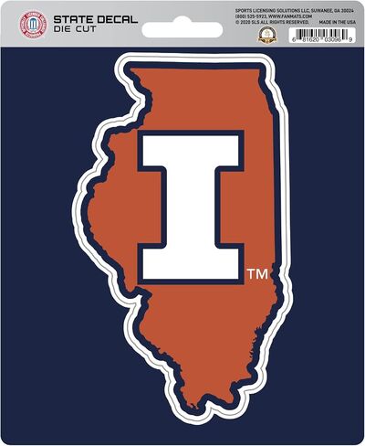 FANMATS NCAA Unisex-Adult State Shaped Decal in Saudi Arabia