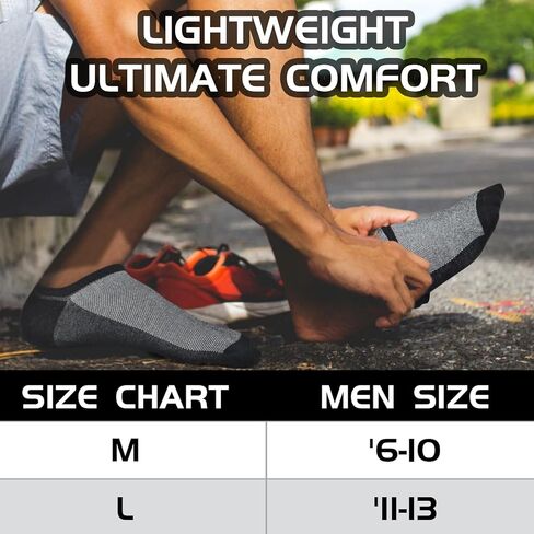HYCLES Mens Low Cut Ankle Short Socks 6 Pairs Casual Athletic Socks Breathable Mesh With Non Slip Grips in Saudi Arabia
