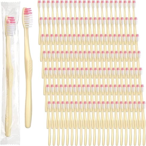 Tessco 1500 Pack Disposable Toothbrushes Bulk Soft Bristle Tooth Brush Individually Wrapped Toothbrush Pack Use for Hotel Toiletries Camping Office School Adult Kid Homeless Hygiene Supply in Kuwait