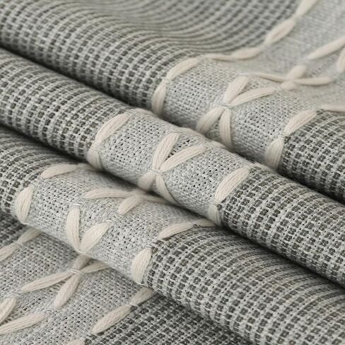 Grey Braided Stripe Table Runner Christmas Farmhouse Style-Handmade Rustic Linen Coffee Table Decoration Runner for Wedding Holiday Party and Dining Decor 13*36 inches in Saudi Arabia