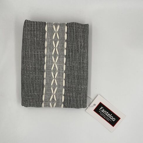 Grey Braided Stripe Table Runner Christmas Farmhouse Style-Handmade Rustic Linen Coffee Table Decoration Runner for Wedding Holiday Party and Dining Decor 13*36 inches in Saudi Arabia