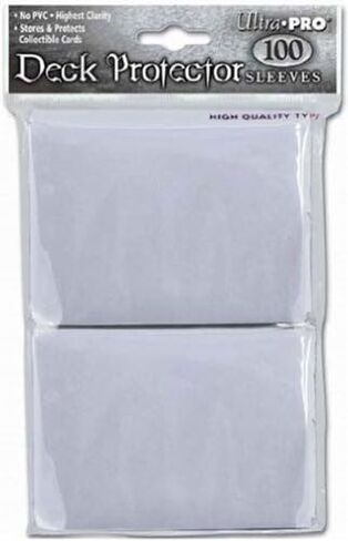 Ultra Pro Products - Ultra Pro Deck Protector Sleeves 100ct Clear - Ultra Pro #81927 in Saudi Arabia