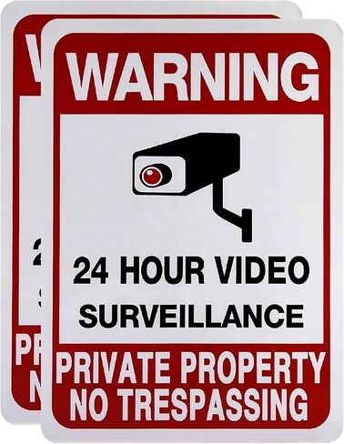 Warning Private Property No Trespassing Sign 4-Pack Nice Vinyl Good and Evil Die Cut Vinyl Decal for Wall Windows Cars Trucks Bumper size 4" x 5" in Saudi Arabia