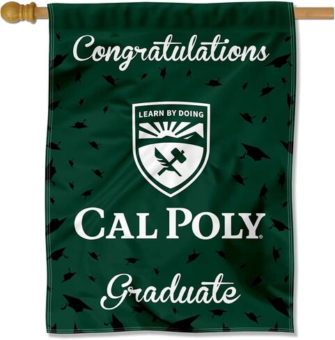 Cal Poly Mustangs Graduation Gift Banner Flag in Saudi Arabia