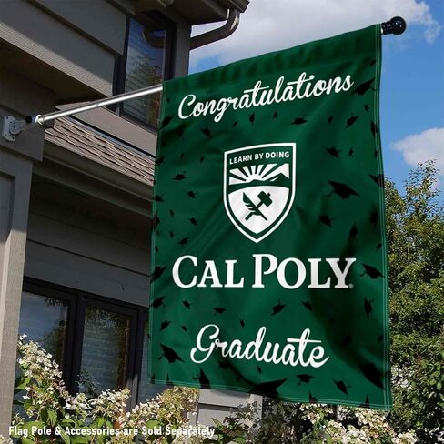 Cal Poly Mustangs Graduation Gift Banner Flag in Saudi Arabia