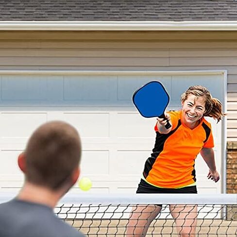 2 Pickleball Nets in 1 – PLAYABOUTS Duo – Set up 22 ft Regulation Size or 11 ft Half Court – Versatile Portable Pickleball Net System for Indoor/Outdoor Pickle Ball Games on Court, Driveway, Backyard in Saudi Arabia