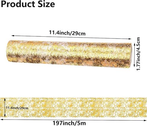 Gold Table Runner 11"x216"/18ft Glitter Metallic Thin Mesh Table Cloth Sparkle Table Runner Table Centerpiece Decoration for Event Party,Wedding,Bridal Shower,Birthday Party(108''/roll) in Saudi Arabia