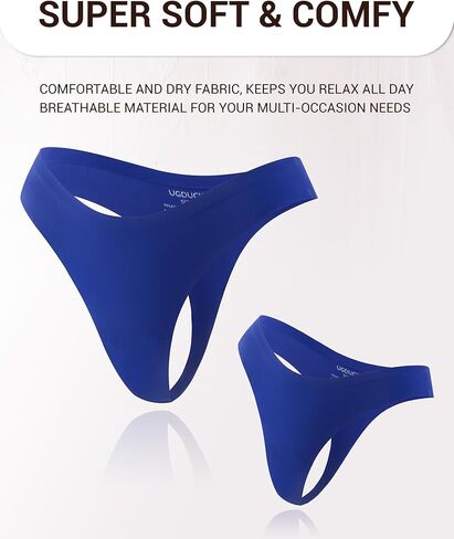 UGDUCK Seamless Thongs for Women No Show Thong Breathable Comfortable Panties Sexy Women Underwear Pack in Kuwait