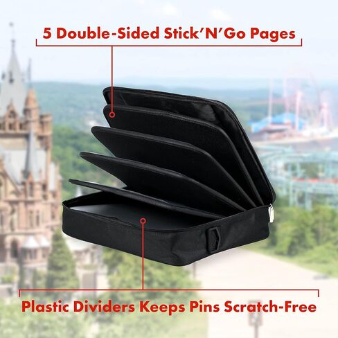 PinFolio Pro Pin Display Bag, Large Sports & Disney Pin Book Designed for Storage & Easy Trading Up to 1,000 1-Inch Enamel Pins (Blue) in Saudi Arabia