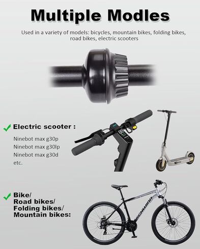 ملحقات المقود للسكوتر الكهربائي Ninebot Max G30، المسرع/مقبض الفرامل/الجرس/كتلة تثبيت المقبض/مشبك قابل للطي/العارضة in Kuwait