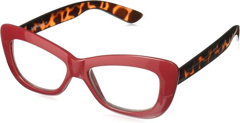A.J. Morgan womens Crushed Reading Glasses, Red/Tort, 3 US in Saudi Arabia