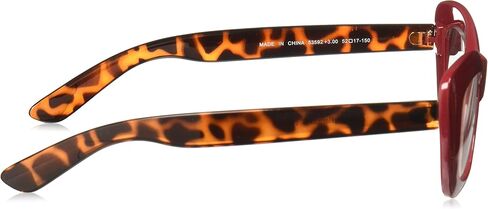 A.J. Morgan womens Crushed Reading Glasses, Red/Tort, 3 US in Saudi Arabia