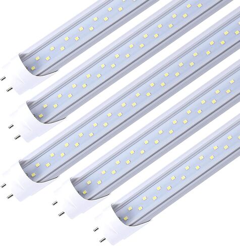 TRLIFE 4FT LED Light Bulbs, T8 4FT LED Tube Lights 28W 6000K Cool White, 3360 Lumens Dual Row LEDs Replacement for 4FT Fluorescent Fixture, Clear Cover, Ballast Removal, Dual-end Powered(4 Pack) in Saudi Arabia