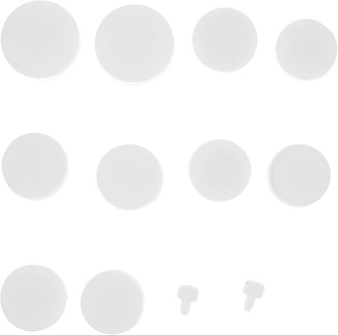 12 قطعة من سدادات الملح والفلفل شاكر البلاستيك الشفاف الملح شاكر المكونات استبدال واضح غطاء نهاية مستديرة الفلين للزجاجات الأواني S2.7 S8 S9 S12 S12.5 S13.5 in Kuwait