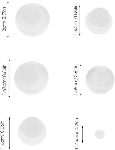 12 قطعة من سدادات الملح والفلفل شاكر البلاستيك الشفاف الملح شاكر المكونات استبدال واضح غطاء نهاية مستديرة الفلين للزجاجات الأواني S2.7 S8 S9 S12 S12.5 S13.5 in Kuwait