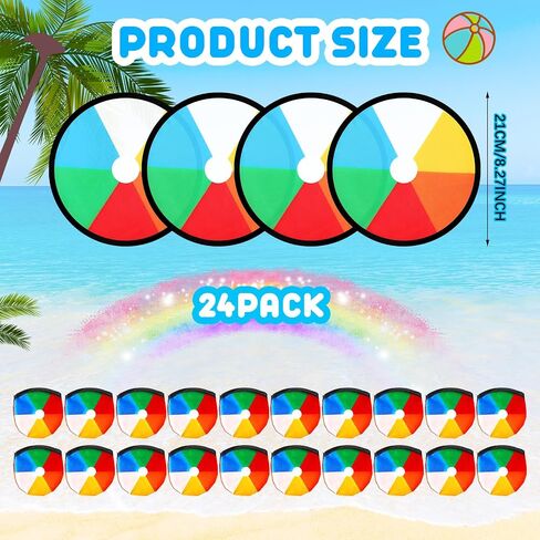 24 Pieces Foldable Flying Disc Fans Set Beach Flying Disc for Party Creative Gift Colorful Pocket Folding Toy Summer Outdoor Activity Game in Saudi Arabia