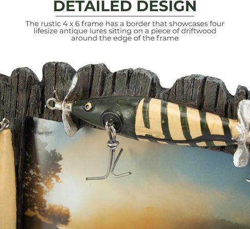 إطار صورة طُعم الصيد من ريفرز إيدج - يحمل صورة مقاس 10.16 سم × 15.24 سم in Kuwait